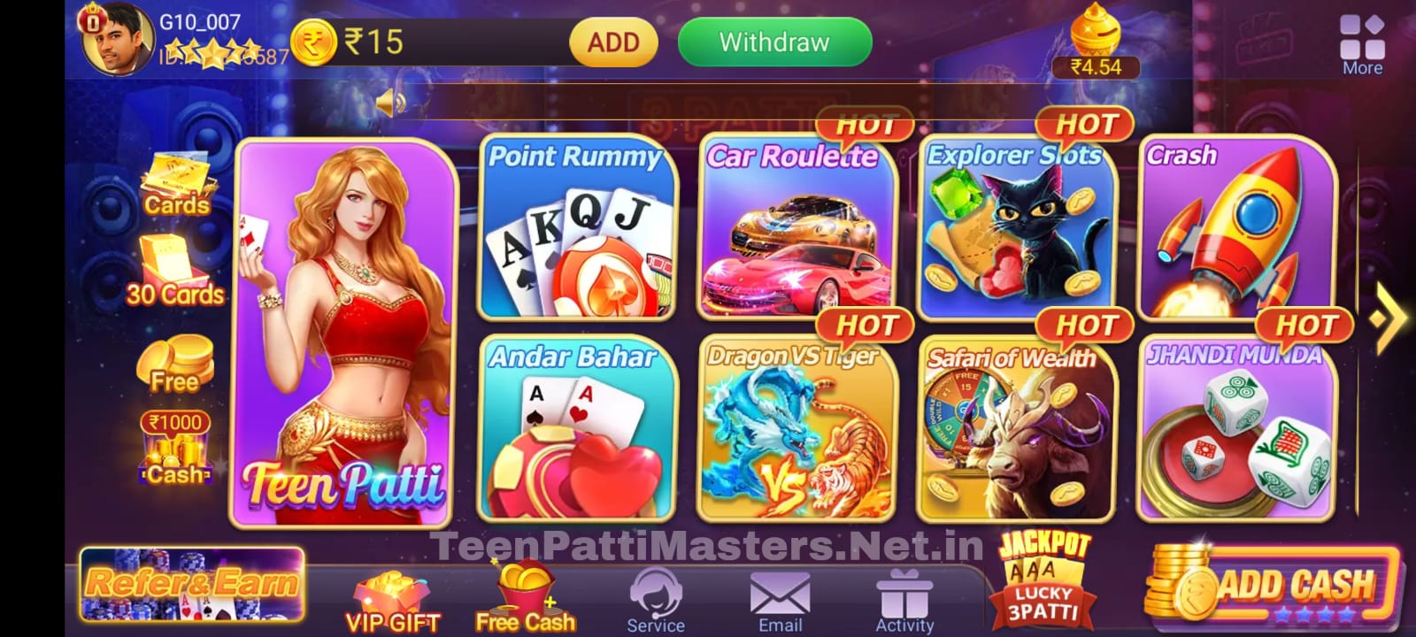 Teen Patti Master Banner